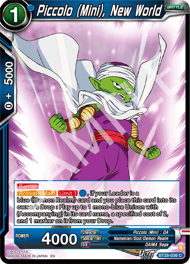 Piccolo (Mini), New World (BT28-036) [Prismatic Clash] | Shuffle n Cut Hobbies & Games