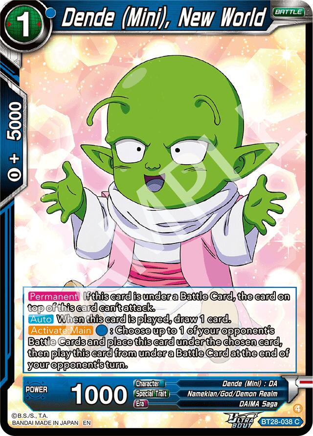 Dende (Mini), New World (BT28-038) [Prismatic Clash] | Shuffle n Cut Hobbies & Games