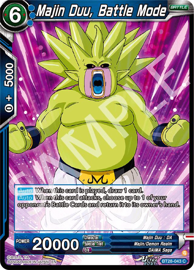 Majin Duu, Battle Mode (BT28-043) [Prismatic Clash] | Shuffle n Cut Hobbies & Games