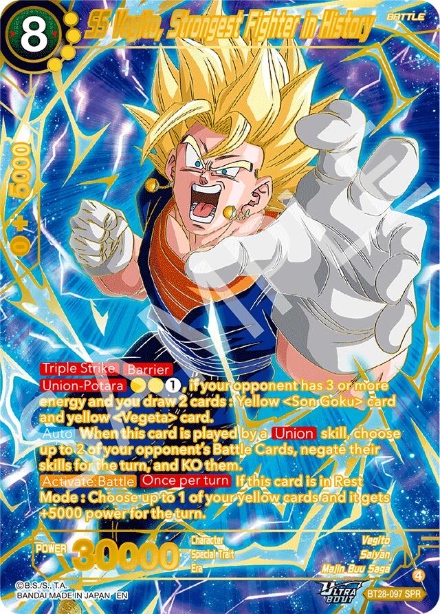 SS Vegito, Strongest Fighter in History (SPR) (BT28-097) [Prismatic Clash] | Shuffle n Cut Hobbies & Games