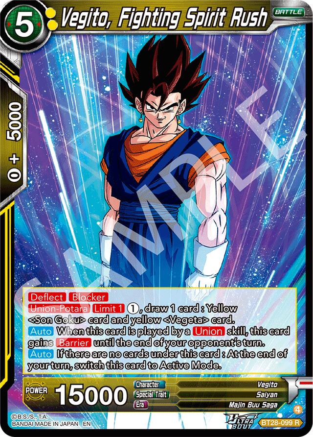 Vegito, Fighting Spirit Rush (BT28-099) [Prismatic Clash] | Shuffle n Cut Hobbies & Games