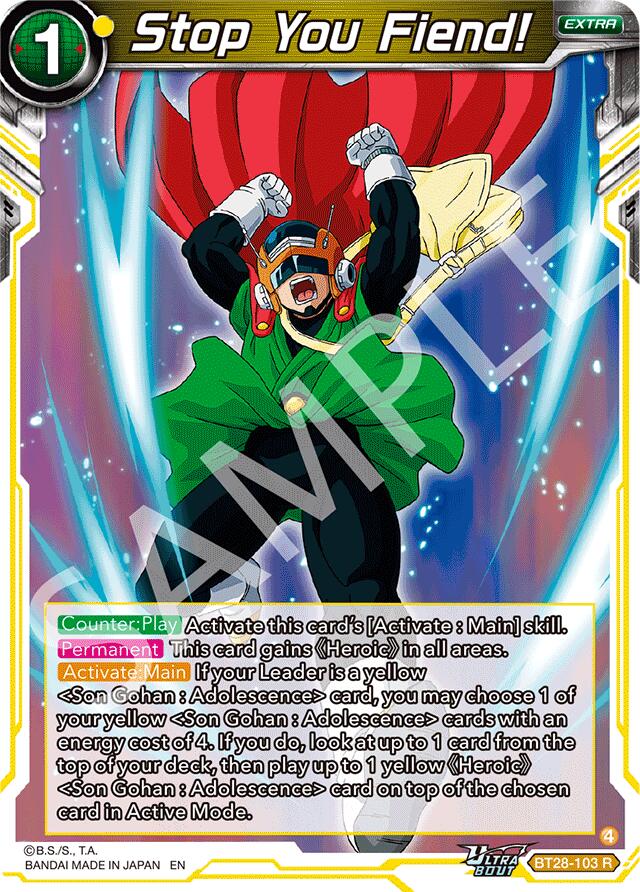 Stop You Fiend! (BT28-103) [Prismatic Clash] | Shuffle n Cut Hobbies & Games
