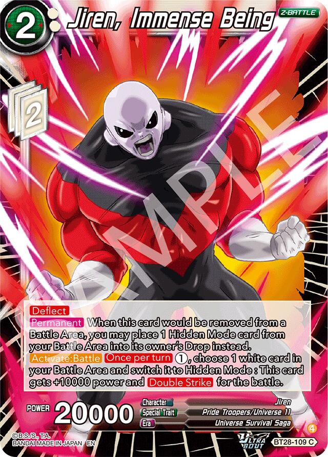 Jiren, Immense Being (BT28-109) [Prismatic Clash] | Shuffle n Cut Hobbies & Games
