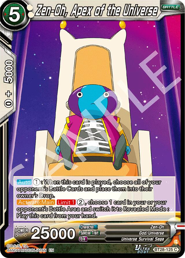 Zen-Oh, Apex of the Universe (BT28-125) [Prismatic Clash] | Shuffle n Cut Hobbies & Games