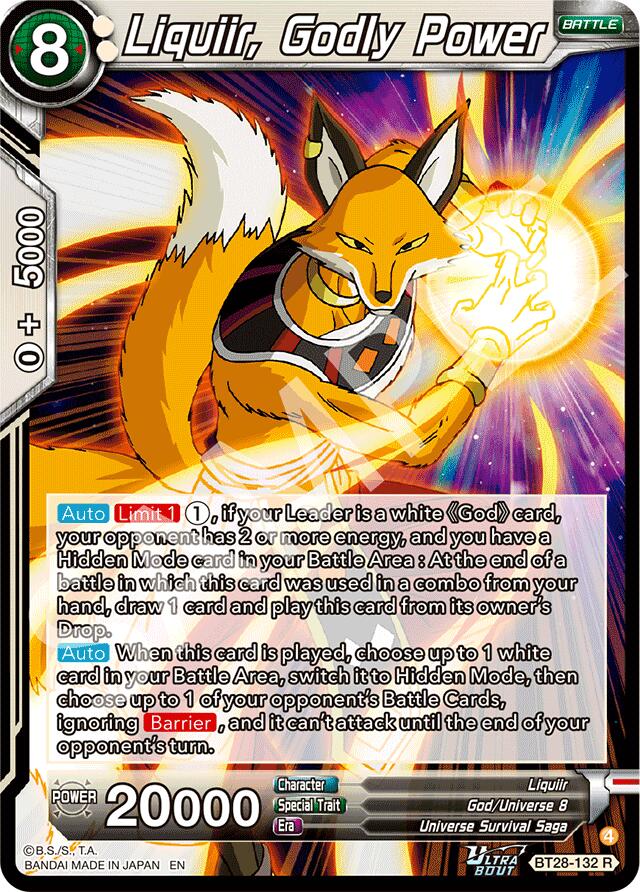Liquiir, Godly Power (BT28-132) [Prismatic Clash] | Shuffle n Cut Hobbies & Games