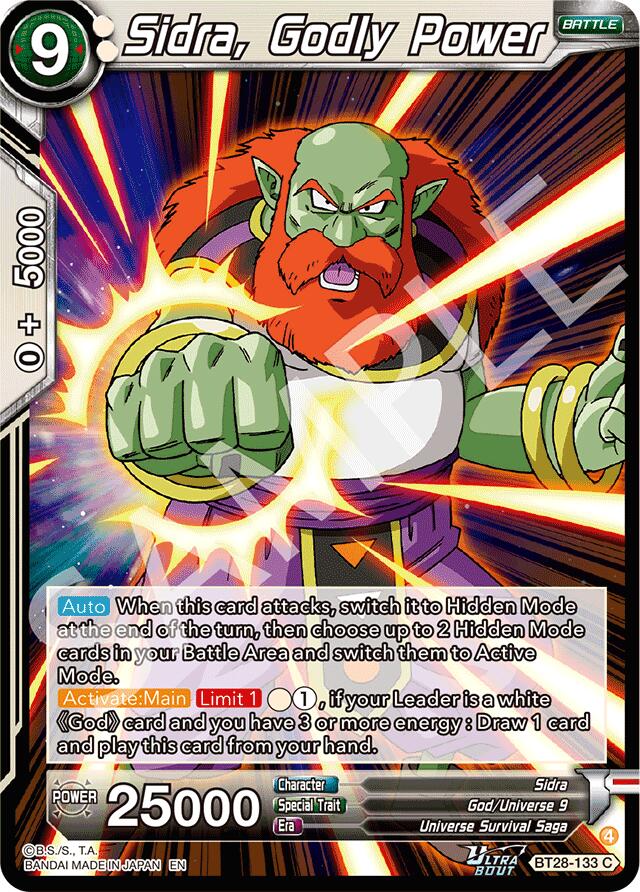 Sidra, Godly Power (BT28-133) [Prismatic Clash] | Shuffle n Cut Hobbies & Games