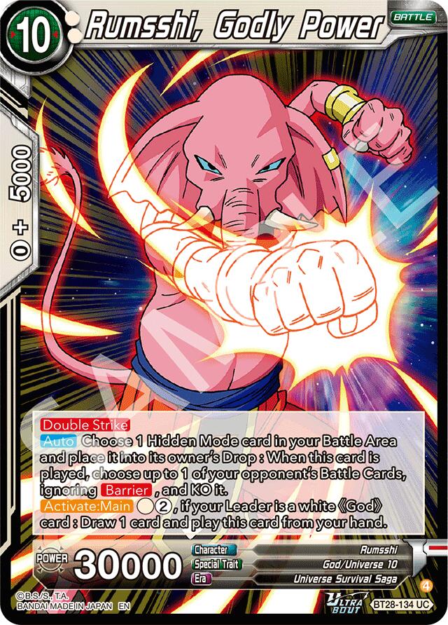 Rumsshi, Godly Power (BT28-134) [Prismatic Clash] | Shuffle n Cut Hobbies & Games