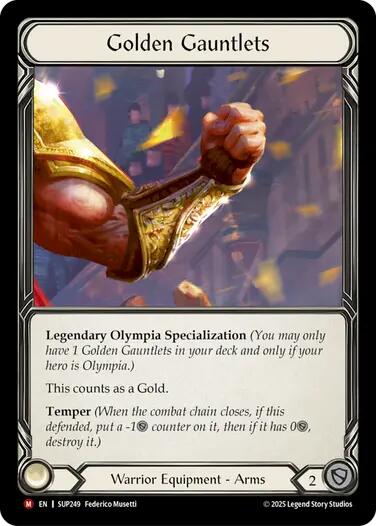 Golden Gauntlets [SUP249] (Super Slam) | Shuffle n Cut Hobbies & Games