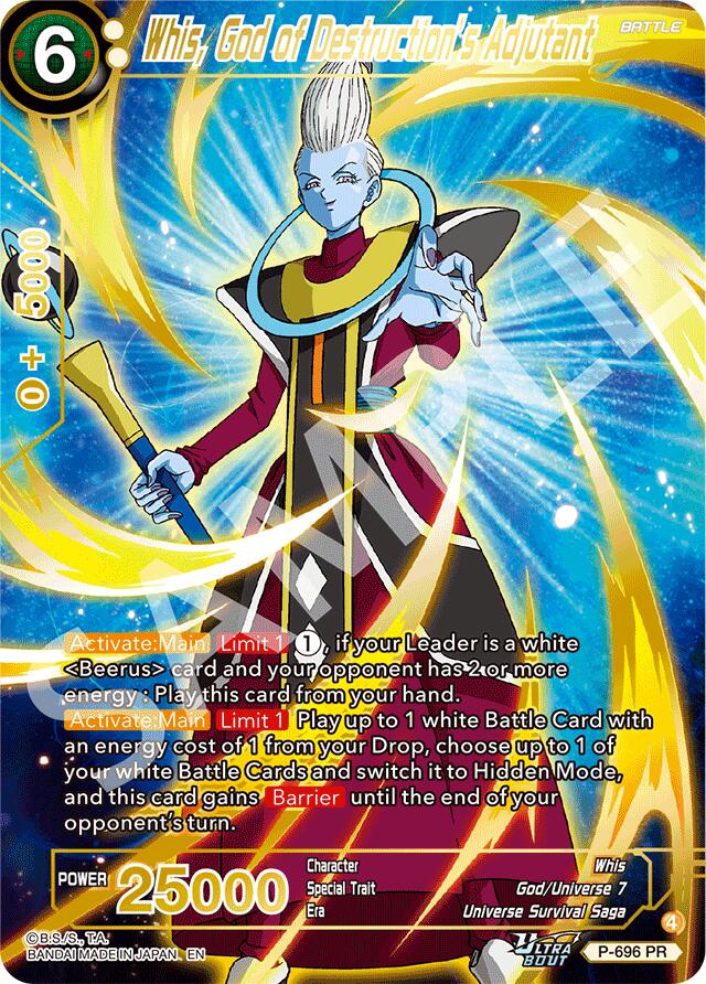 Whis, God of Destruction's Adjutant (Gold Stamped) (P-696) [Promotion Cards] | Shuffle n Cut Hobbies & Games