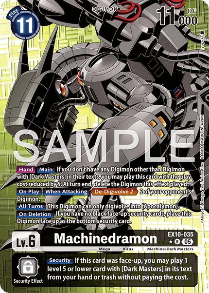Machinedramon [EX10-035] (Alternate Art) [Sinister Order] | Shuffle n Cut Hobbies & Games
