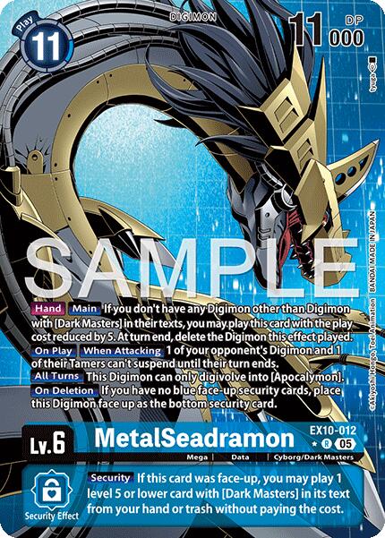 MetalSeadramon [EX10-012] (Alternate Art) [Sinister Order] | Shuffle n Cut Hobbies & Games