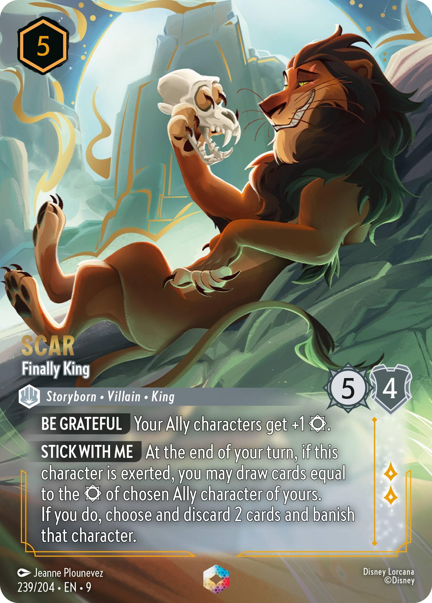 Scar - Finally King (Enchanted) (239/204) [Fabled] | Shuffle n Cut Hobbies & Games