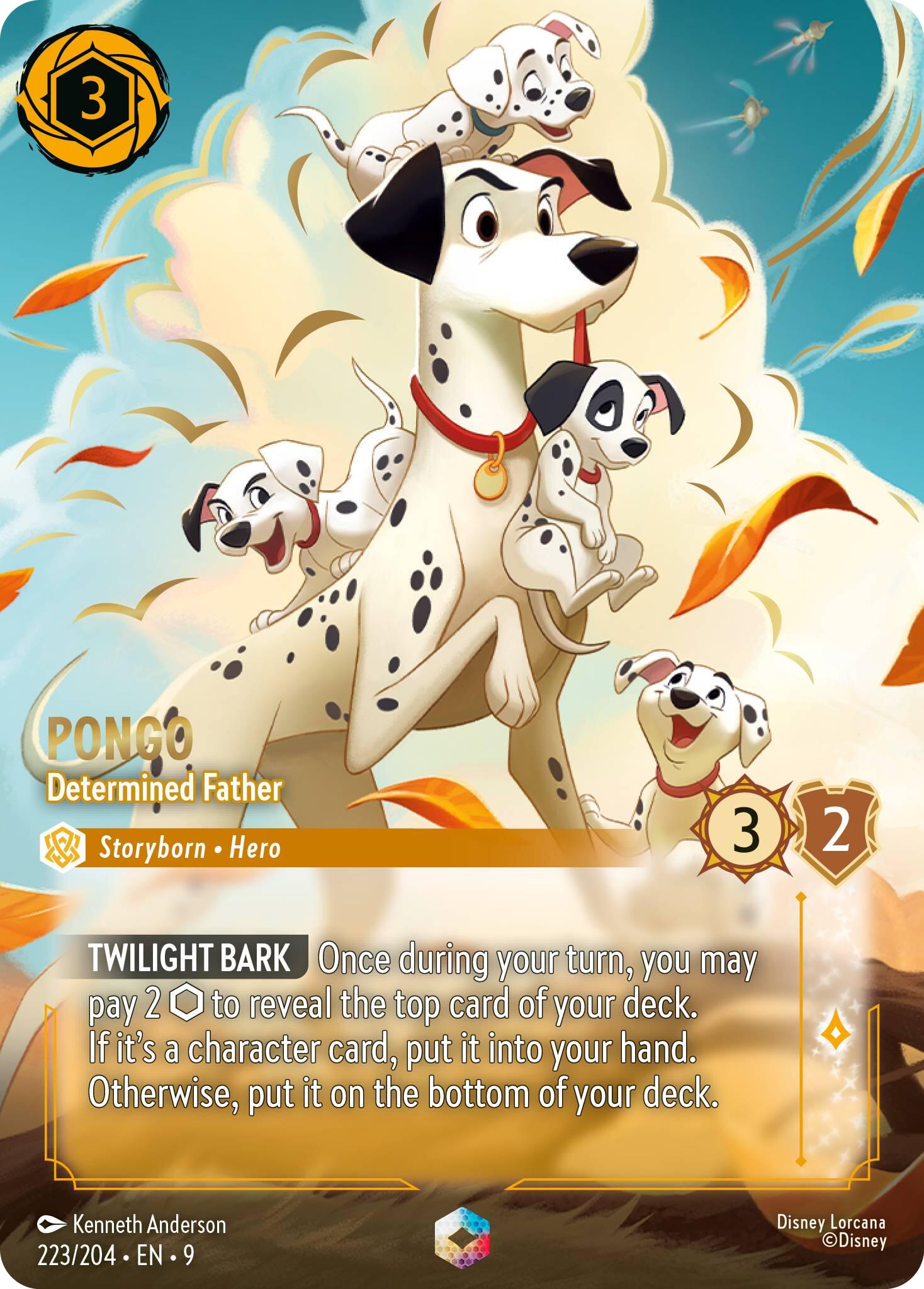 Pongo - Determined Father (Enchanted) (223/204) [Fabled] | Shuffle n Cut Hobbies & Games