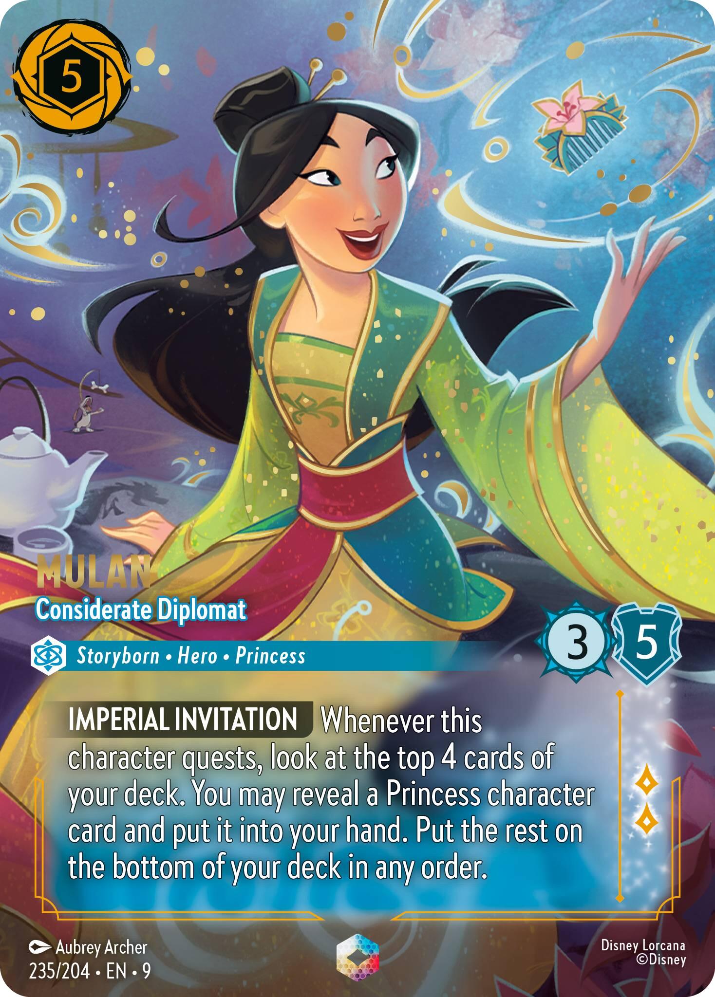 Mulan - Considerate Diplomat (Enchanted) (235/204) [Fabled] | Shuffle n Cut Hobbies & Games