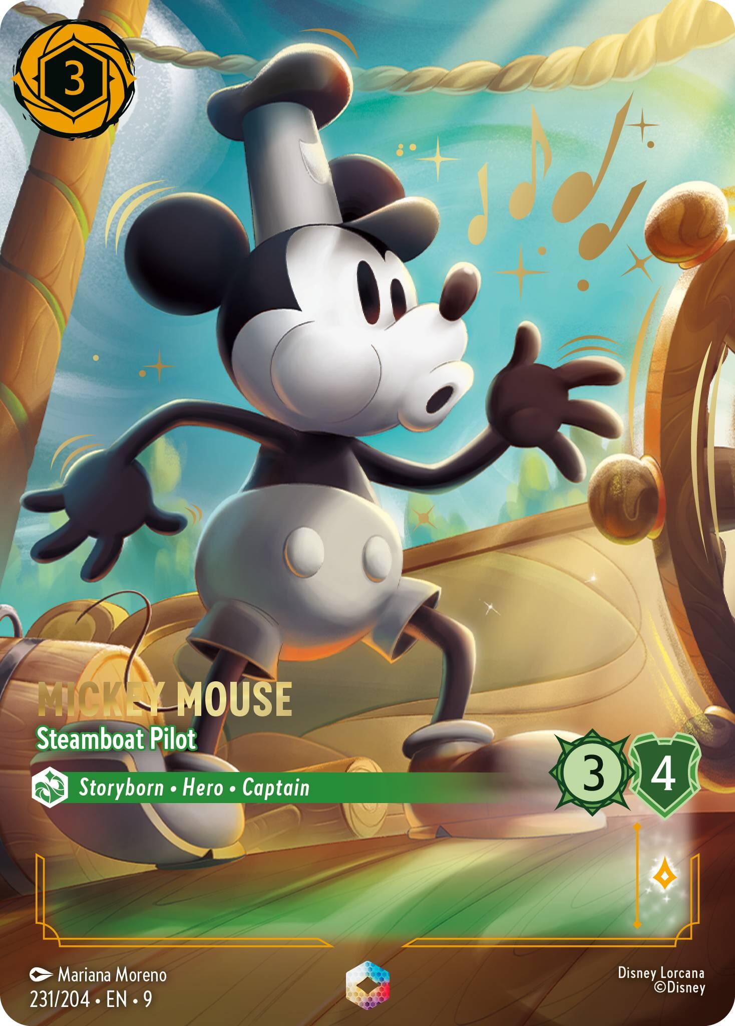 Mickey Mouse - Steamboat Pilot (Enchanted) (231/204) [Fabled] | Shuffle n Cut Hobbies & Games