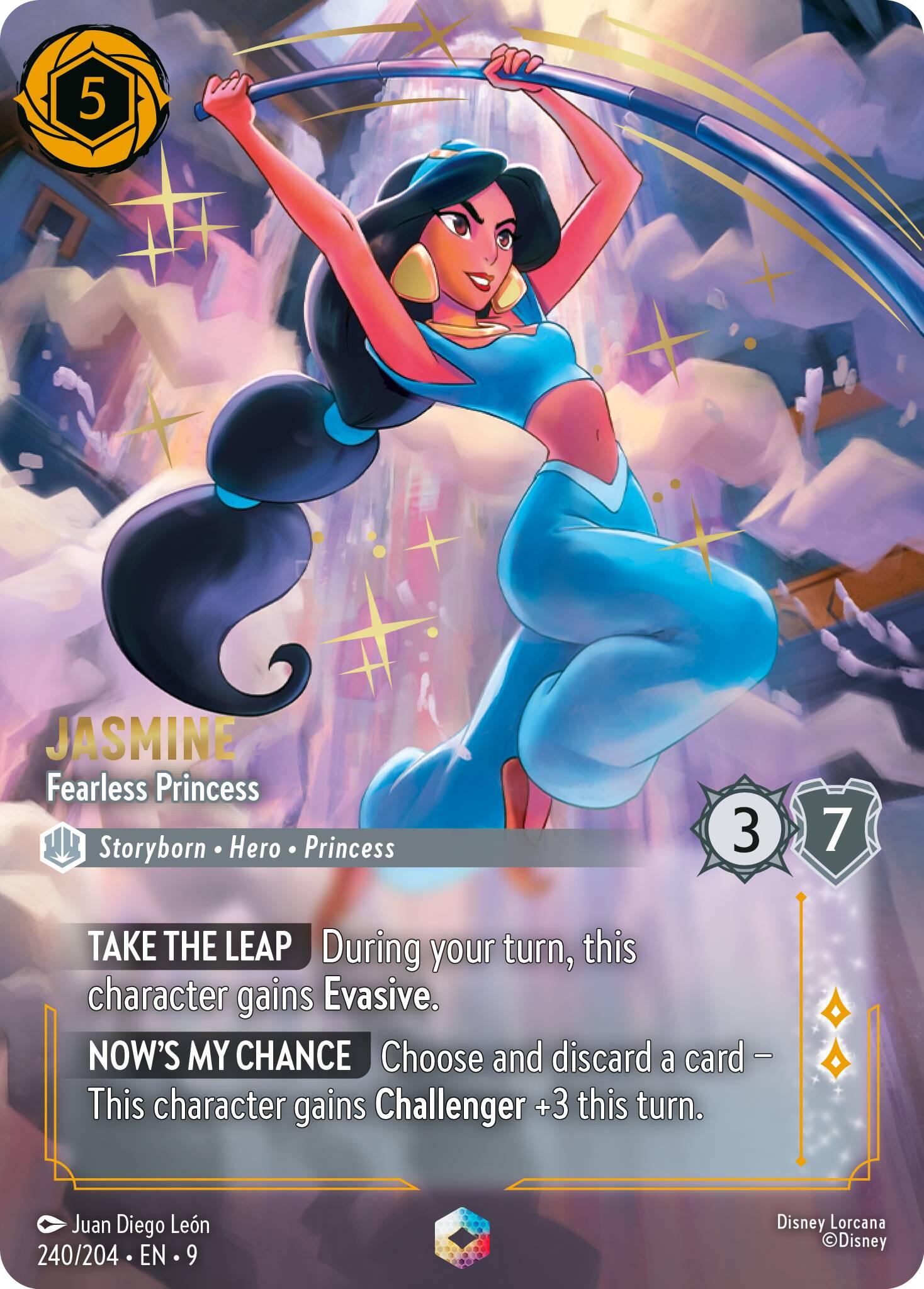 Jasmine - Fearless Princess (Enchanted) (240/204) [Fabled] | Shuffle n Cut Hobbies & Games