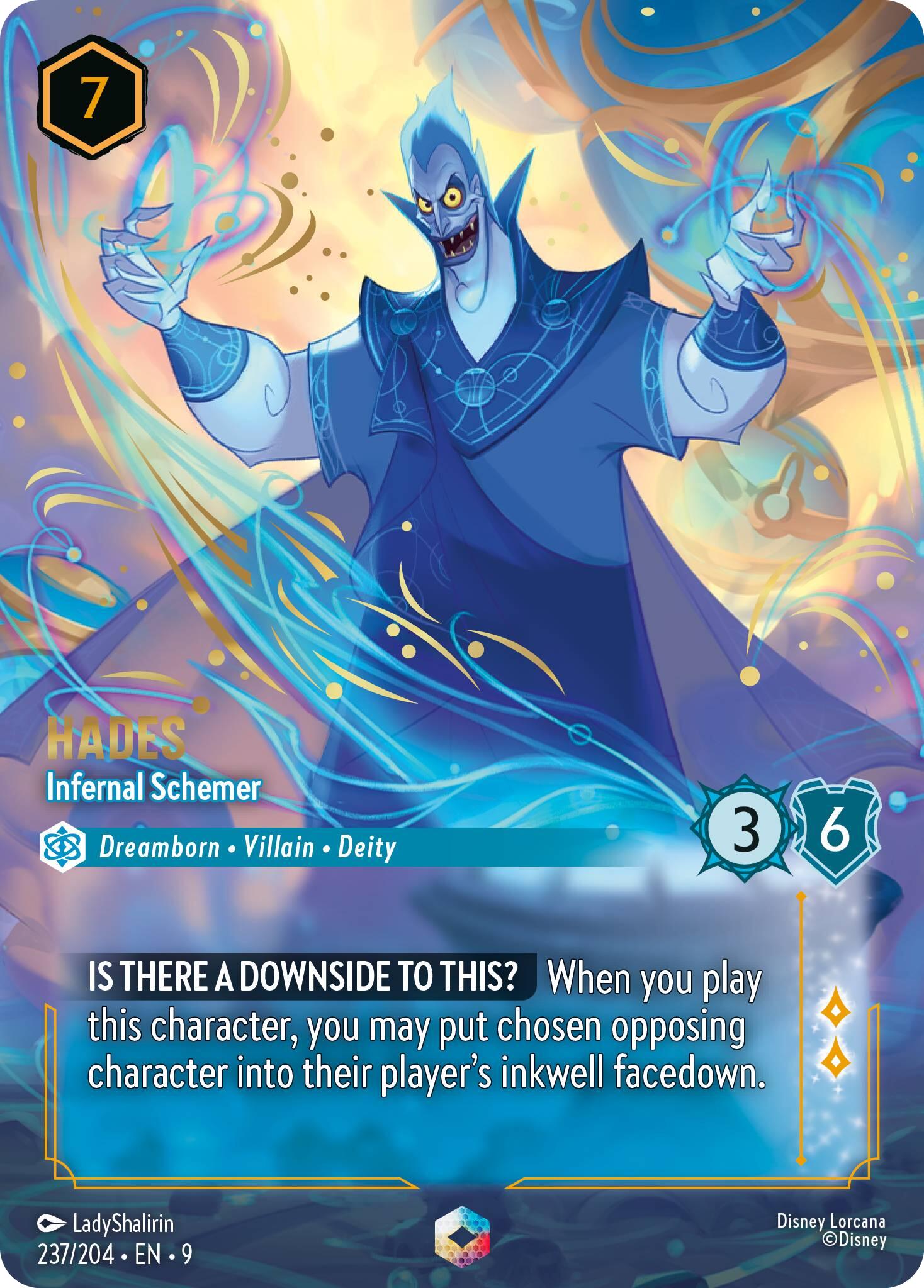 Hades - Infernal Schemer (Enchanted) (237/204) [Fabled] | Shuffle n Cut Hobbies & Games