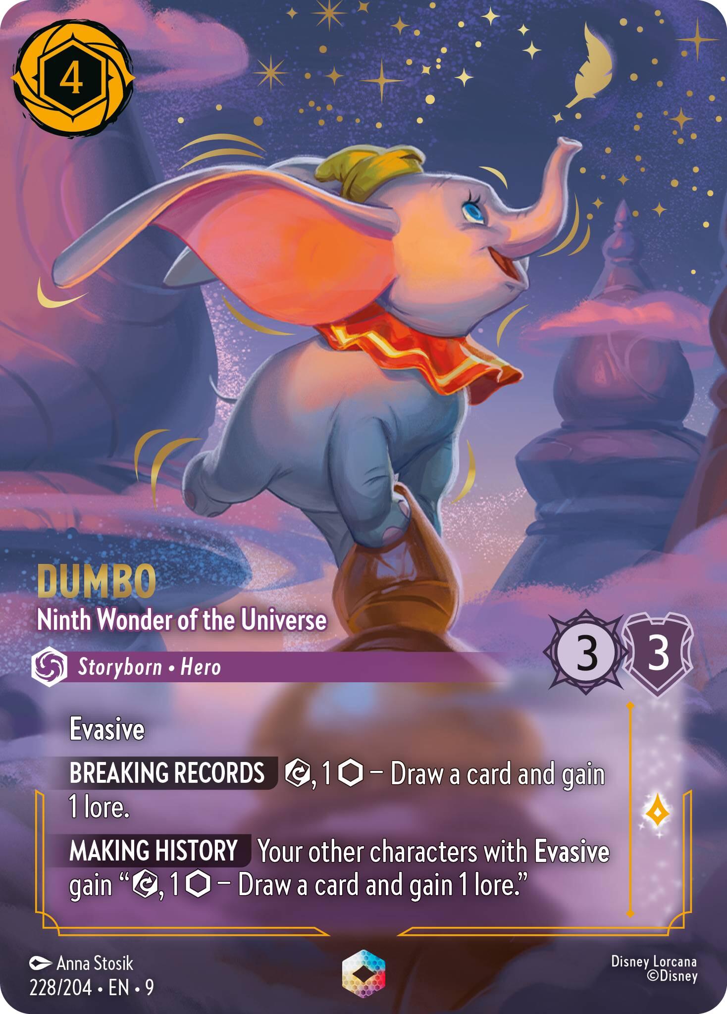 Dumbo - Ninth Wonder of the Universe (Enchanted) (228/204) [Fabled] | Shuffle n Cut Hobbies & Games