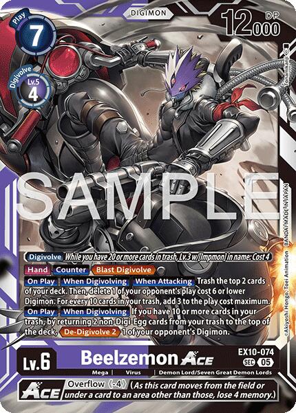 Beelzemon ACE [EX10-074] [Sinister Order] | Shuffle n Cut Hobbies & Games