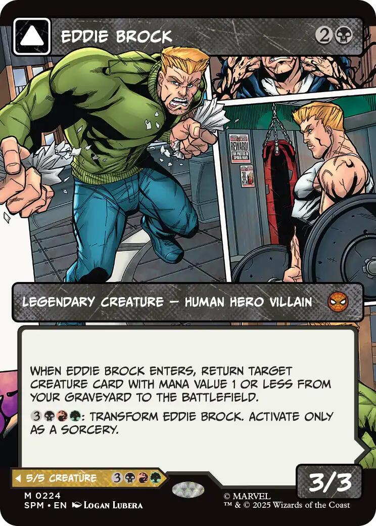 Eddie Brock (0224) (Borderless) [Marvel's Spider-Man] | Shuffle n Cut Hobbies & Games