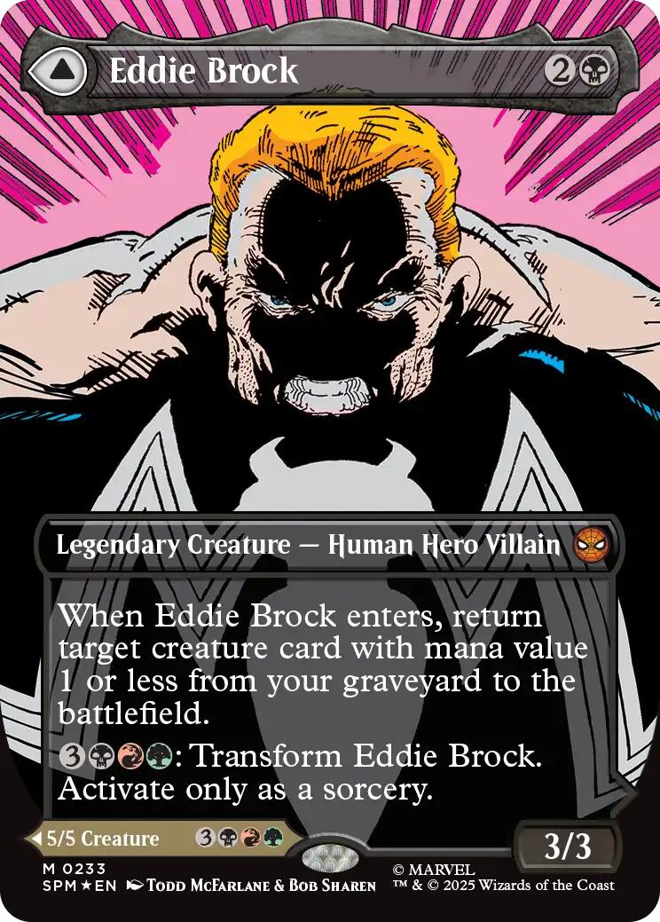 Eddie Brock (0233) (Borderless) [Marvel's Spider-Man] | Shuffle n Cut Hobbies & Games