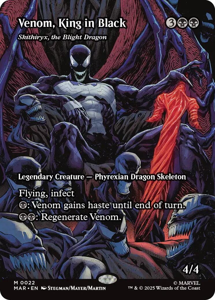 Venom, King in Black - Skithiryx, the Blight Dragon (Borderless) [Marvel's Spider-Man: Eternal-Legal] | Shuffle n Cut Hobbies & Games