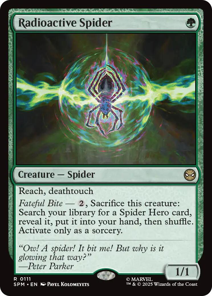 Radioactive Spider [Marvel's Spider-Man] | Shuffle n Cut Hobbies & Games