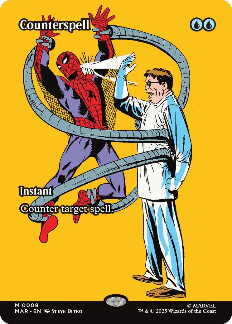 Counterspell (Borderless) [Marvel's Spider-Man: Eternal-Legal] | Shuffle n Cut Hobbies & Games