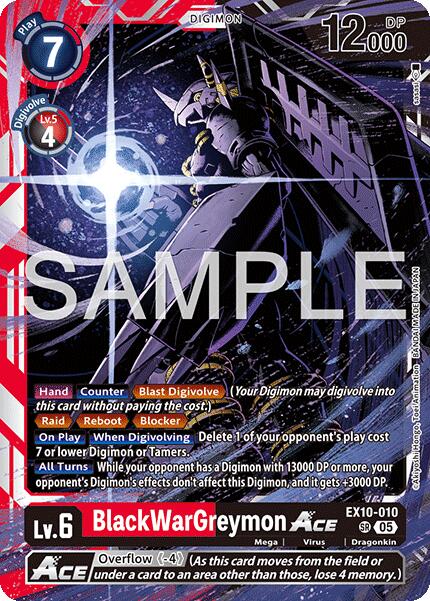 BlackWarGreymon ACE [EX10-010] [Sinister Order] | Shuffle n Cut Hobbies & Games