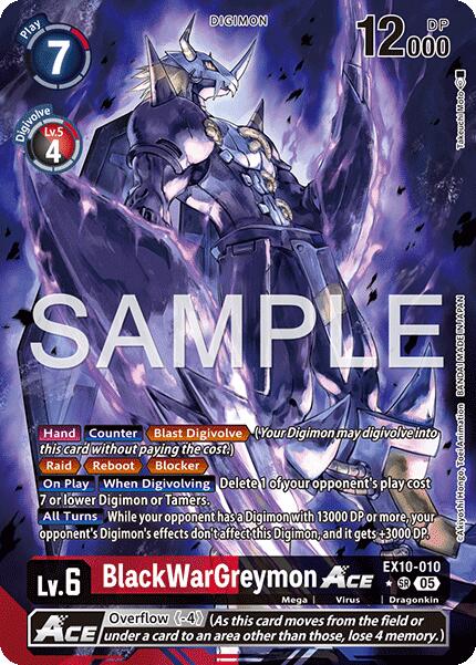 BlackWarGreymon ACE [EX10-010] (Alternate Art) [Sinister Order]