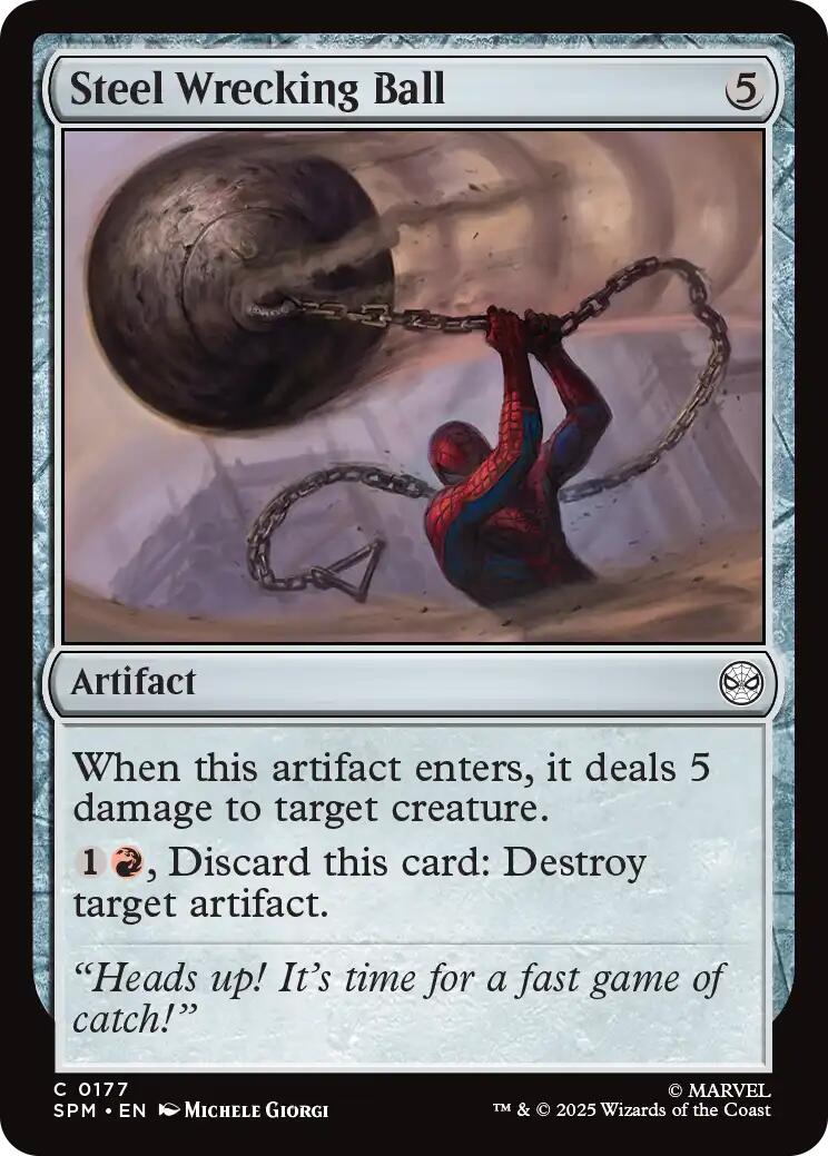 Steel Wrecking Ball [Marvel's Spider-Man] | Shuffle n Cut Hobbies & Games