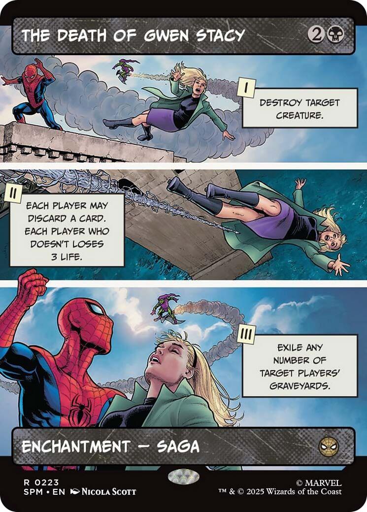 The Death of Gwen Stacy (Borderless) [Marvel's Spider-Man] | Shuffle n Cut Hobbies & Games