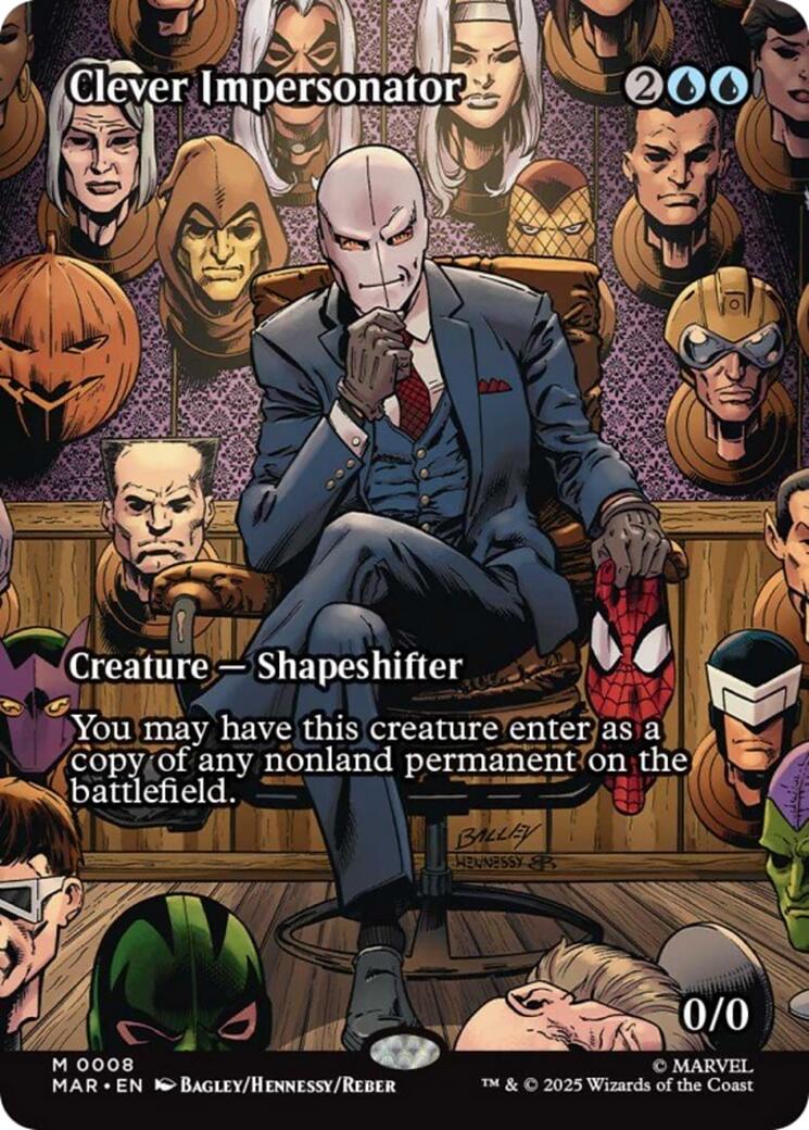 Clever Impersonator (Borderless) [Marvel's Spider-Man: Eternal-Legal] | Shuffle n Cut Hobbies & Games