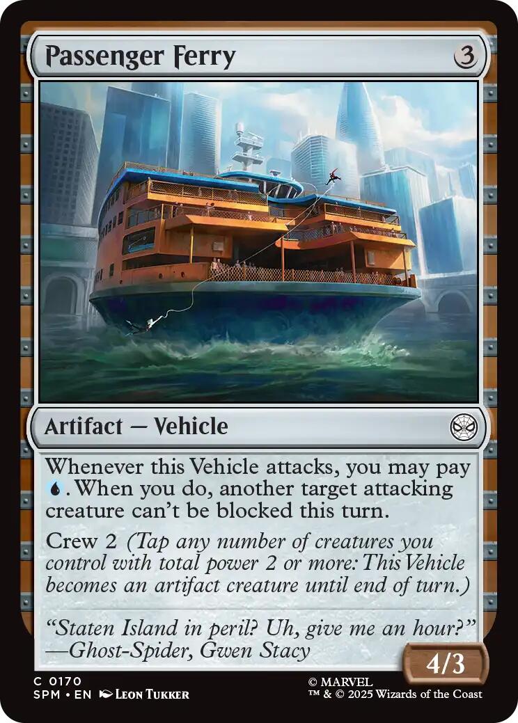 Passenger Ferry [Marvel's Spider-Man] | Shuffle n Cut Hobbies & Games