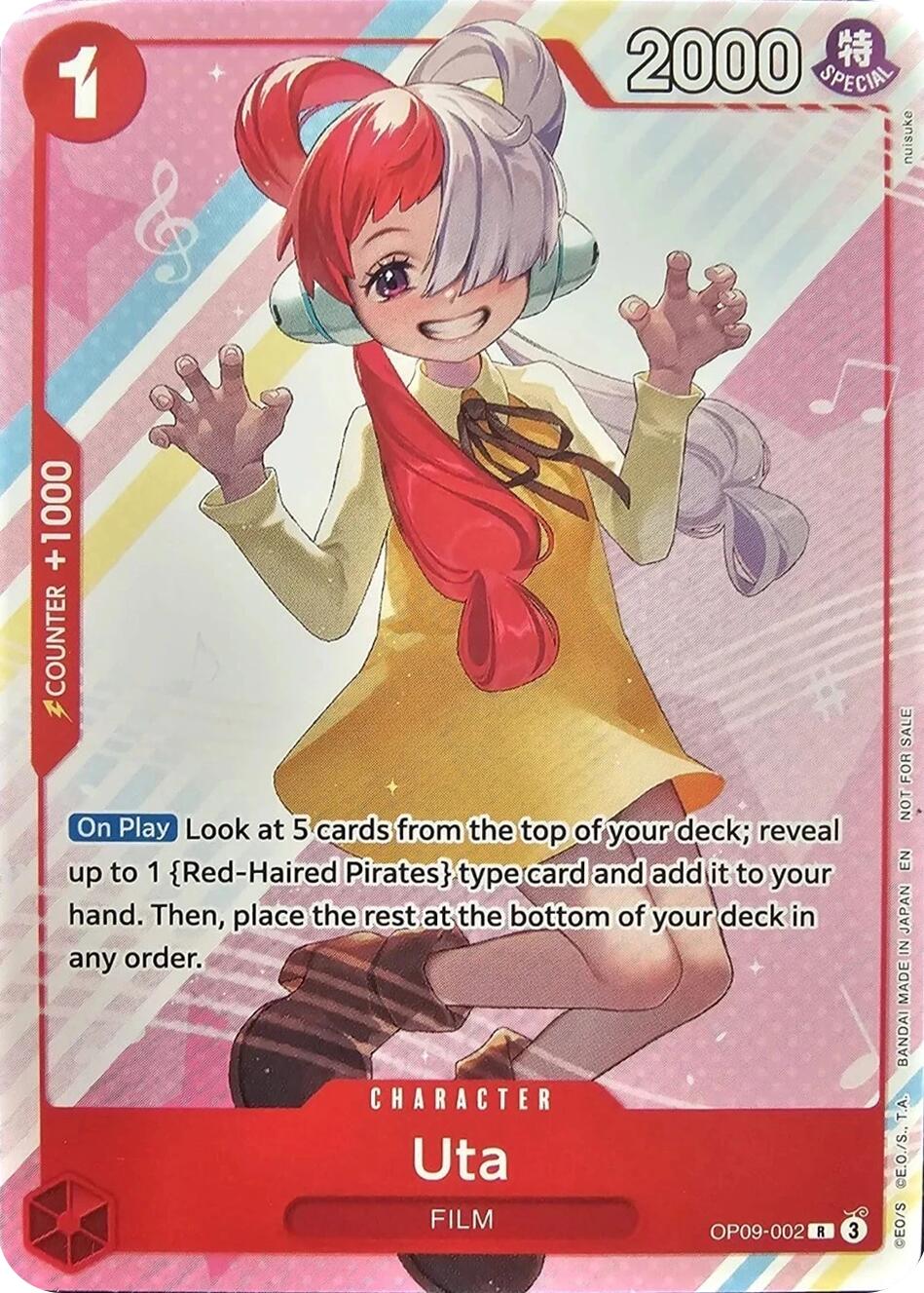 Uta (Welcome Pack Vol. 2) [One Piece Promotion Cards] | Shuffle n Cut Hobbies & Games