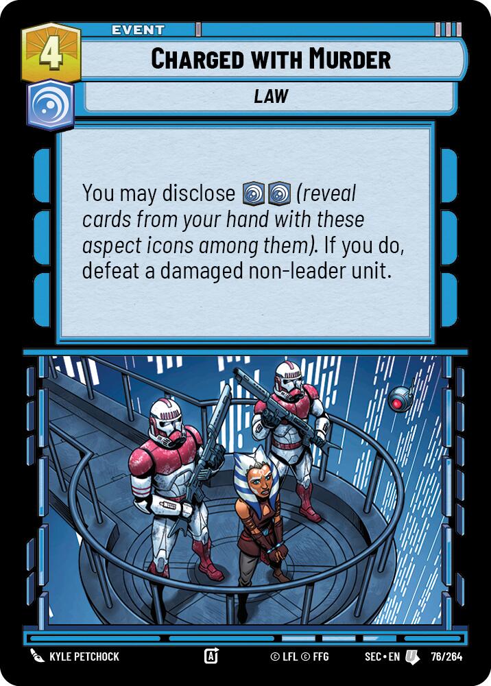 Charged with Murder (76/264) (76/264) [Secrets of Power] | Shuffle n Cut Hobbies & Games