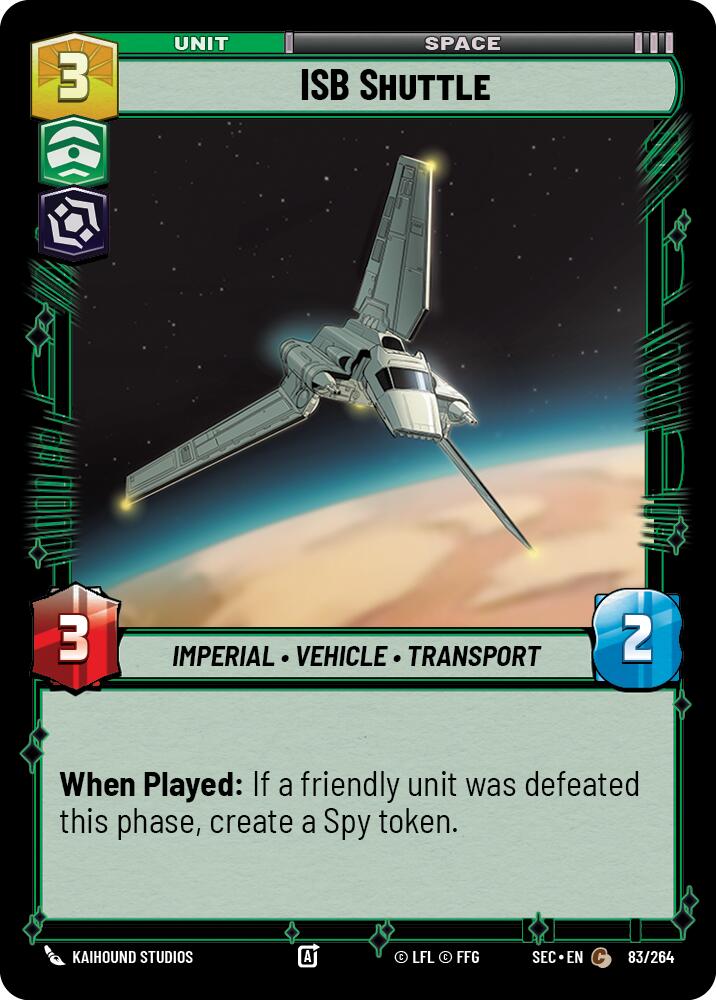 ISB Shuttle (83/264) (83/264) [Secrets of Power] | Shuffle n Cut Hobbies & Games