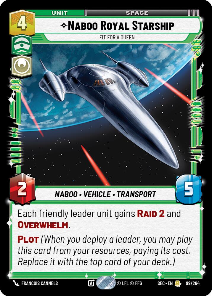 Naboo Royal Starship - Fit For A Queen (99/264) (99/264) [Secrets of Power] | Shuffle n Cut Hobbies & Games