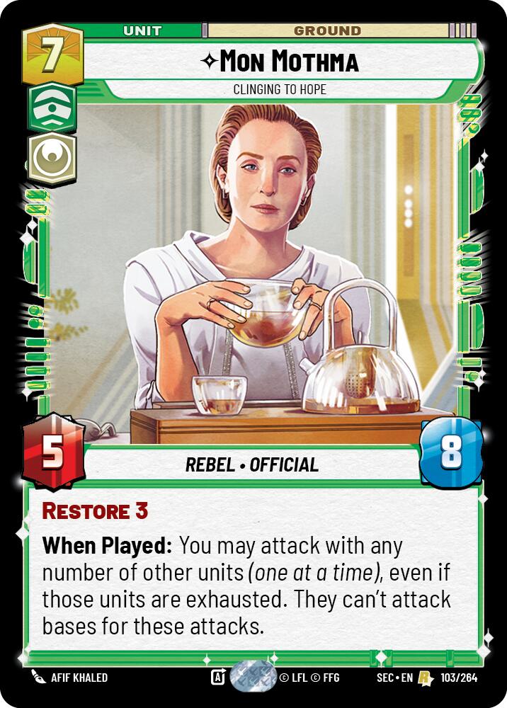 Mon Mothma - Clinging to Hope (103/264) (103/264) [Secrets of Power] | Shuffle n Cut Hobbies & Games