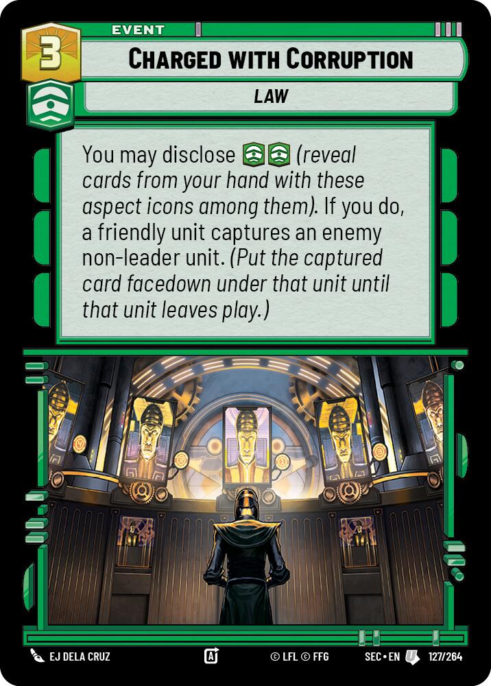 Charged with Corruption (127/264) (127/264) [Secrets of Power] | Shuffle n Cut Hobbies & Games