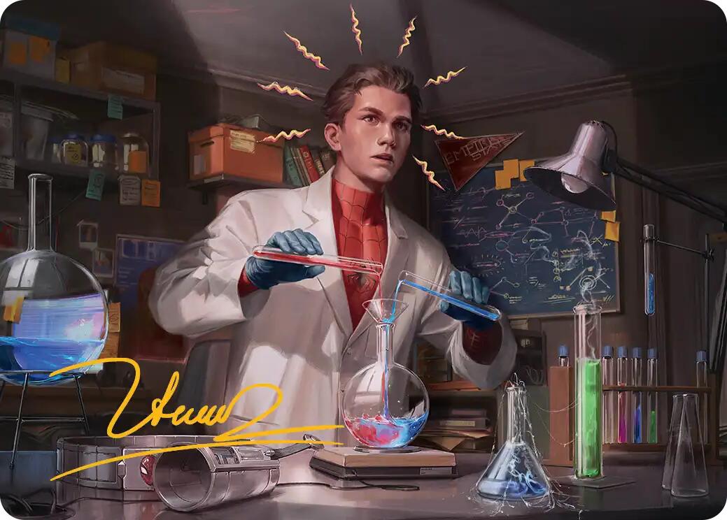 Peter Parker Art Card (3/54) (Gold-Stamped Signature) [Marvel's Spider-Man Art Series] | Shuffle n Cut Hobbies & Games