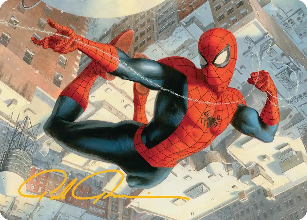 Spider-Man, Peter Parker Art Card (Gold-Stamped Signature) [Marvel's Spider-Man Art Series] | Shuffle n Cut Hobbies & Games