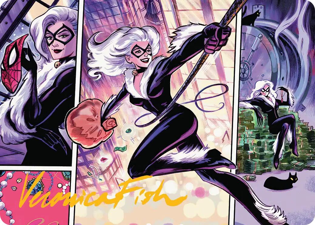 Black Cat, Cunning Thief Art Card (Gold-Stamped Signature) [Marvel's Spider-Man Art Series] | Shuffle n Cut Hobbies & Games