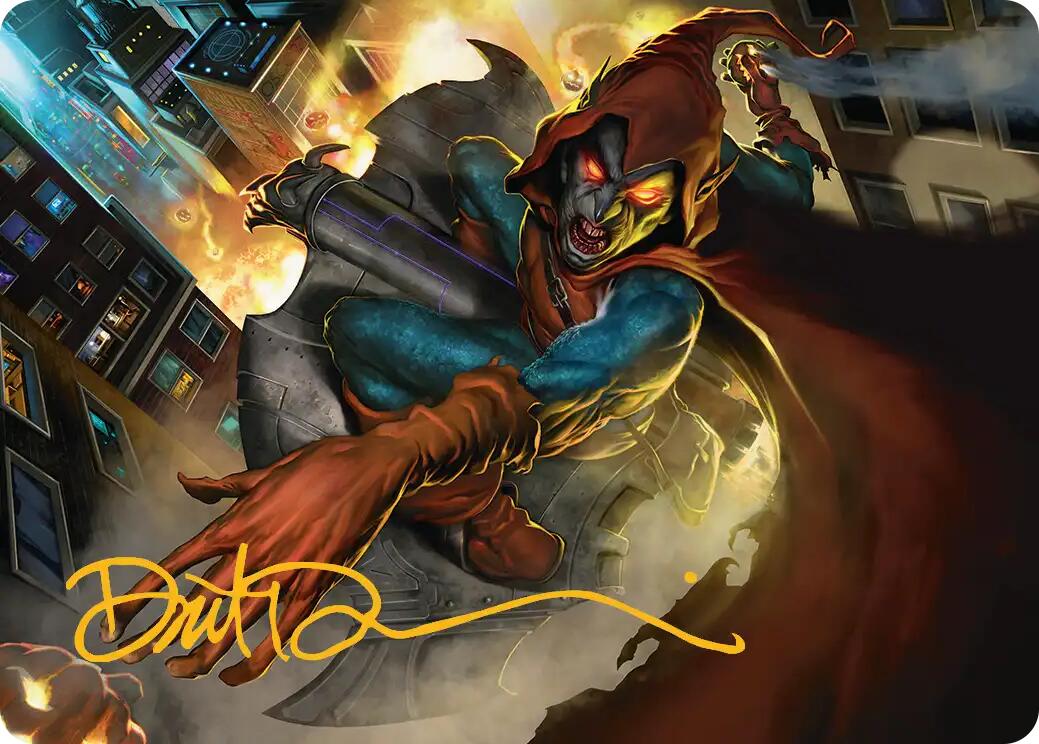 Hobgoblin, Mantled Marauder Art Card (Gold-Stamped Signature) [Marvel's Spider-Man Art Series] | Shuffle n Cut Hobbies & Games