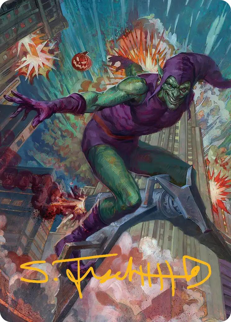 Green Goblin Art Card (26/54) (Gold-Stamped Signature) [Marvel's Spider-Man Art Series] | Shuffle n Cut Hobbies & Games