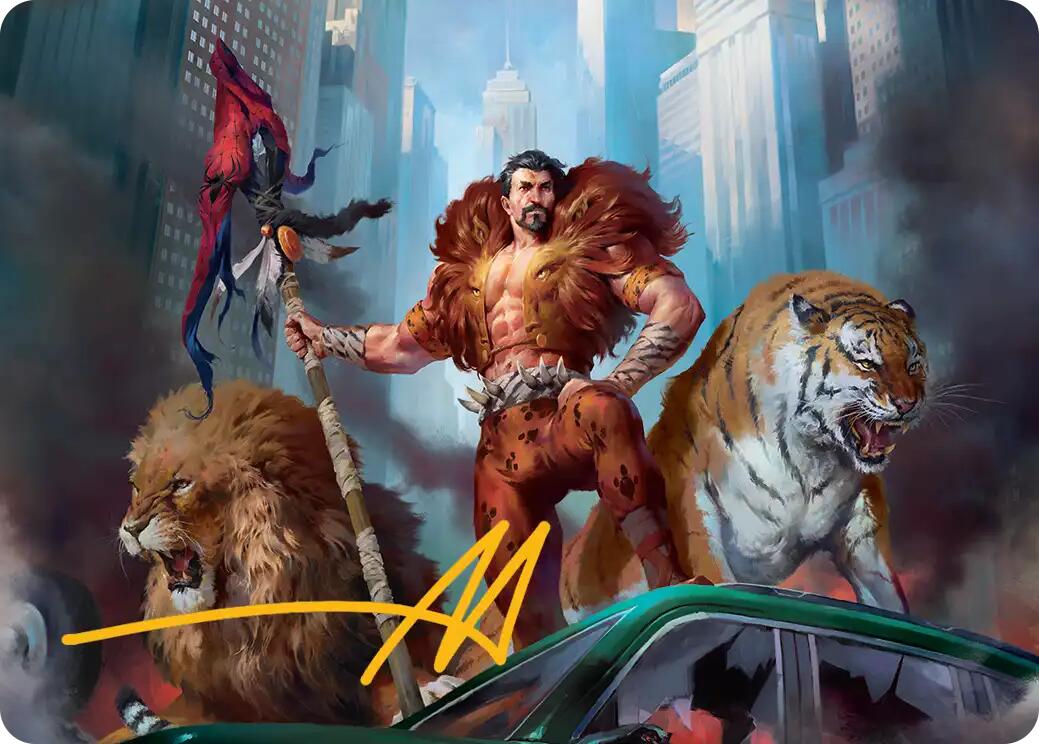 Kraven, Proud Predator Art Card (Gold-Stamped Signature) [Marvel's Spider-Man Art Series] | Shuffle n Cut Hobbies & Games