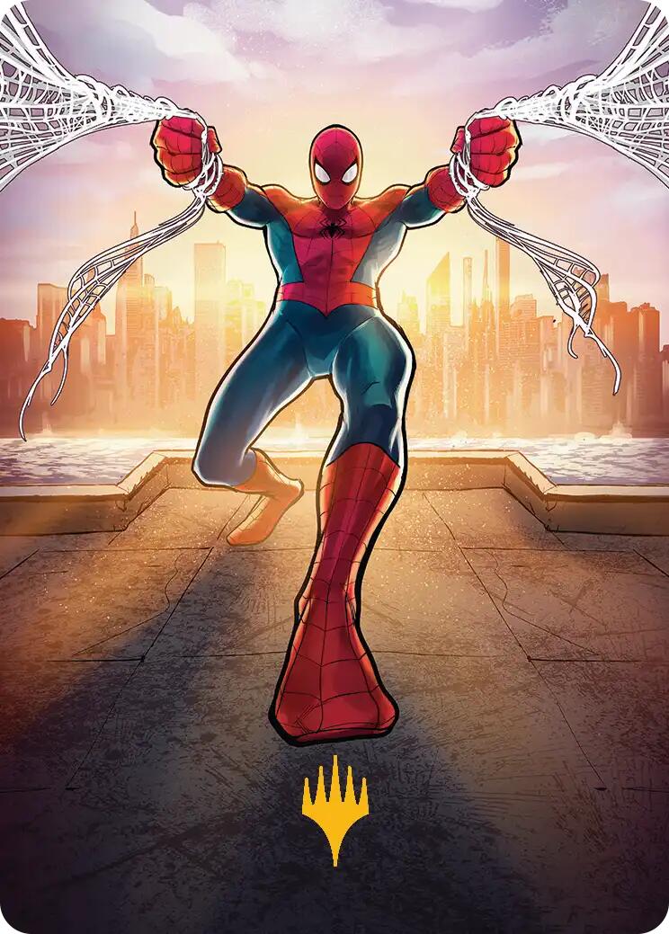 Amazing Spider-Man Art Card (36/54) (Gold-Stamped Planeswalker Symbol) [Marvel's Spider-Man Art Series] | Shuffle n Cut Hobbies & Games
