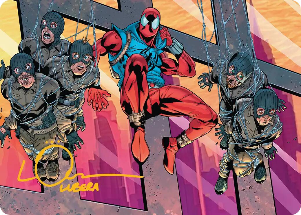 Scarlet Spider, Ben Reilly Art Card (Gold-Stamped Signature) [Marvel's Spider-Man Art Series] | Shuffle n Cut Hobbies & Games