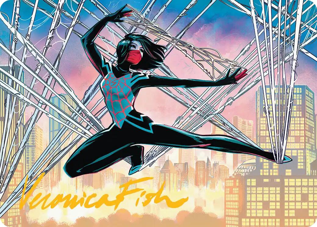 Silk, Web Weaver Art Card (39/54) (Gold-Stamped Signature) [Marvel's Spider-Man Art Series] | Shuffle n Cut Hobbies & Games