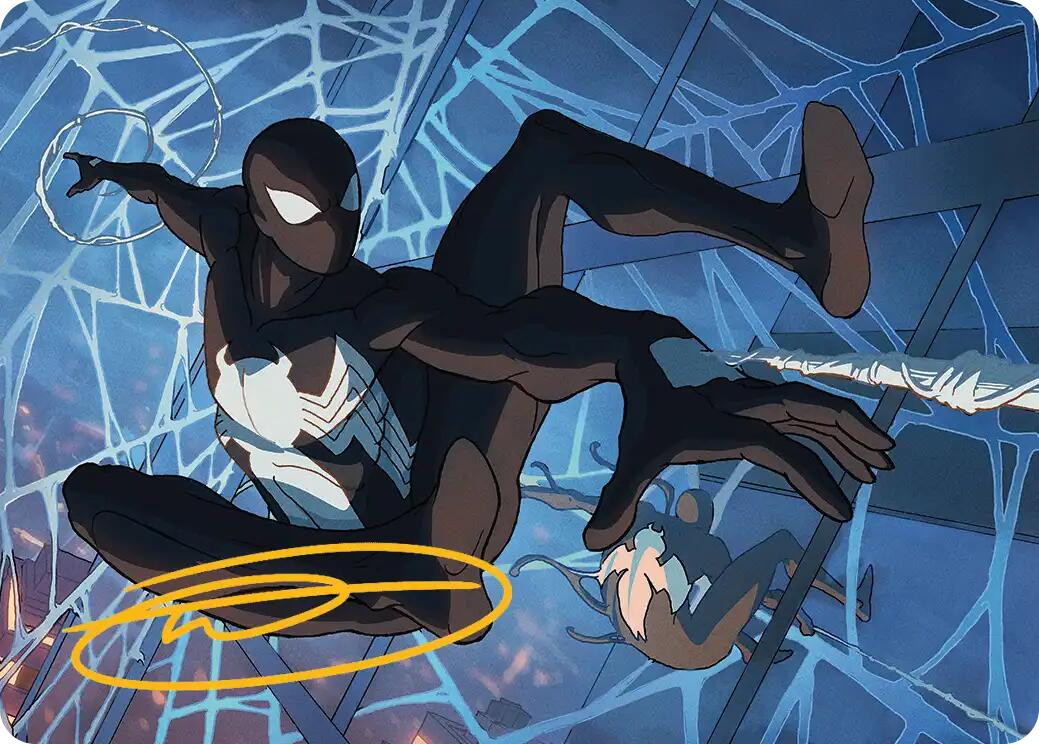 Symbiote Spider-Man Art Card (Gold-Stamped Signature) [Marvel's Spider-Man Art Series] | Shuffle n Cut Hobbies & Games
